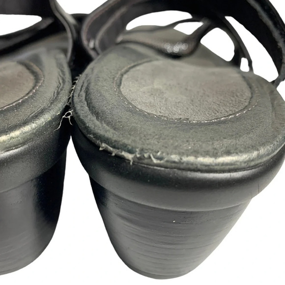 Naot Formal Black Patent Rhinestone Crisscross Heels Sandal EUR 40 US 9-9.5 - Picture 9 of 16